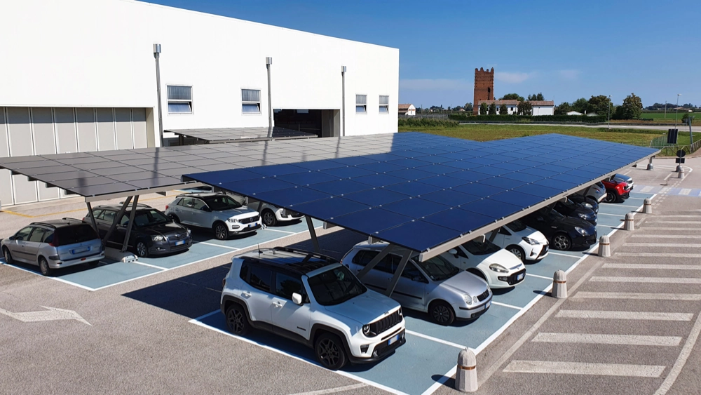 exemple ombriere photovoltaique parking